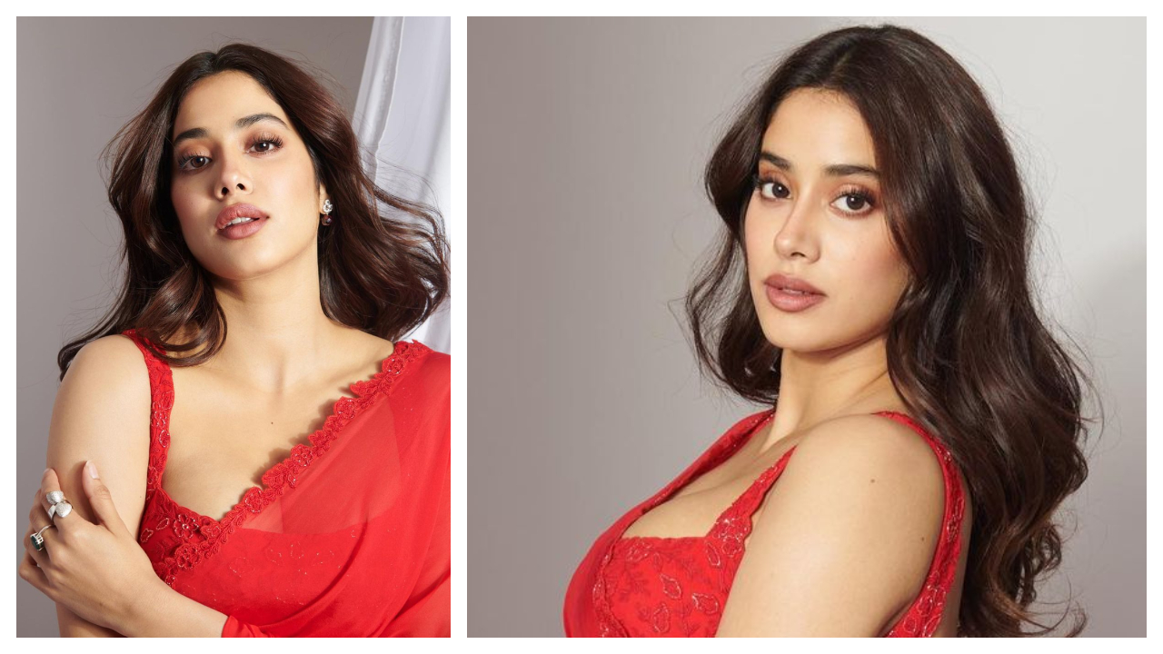 Janhvi Kapoor | ఎరుపెక్కిన అందాలతో మతులు పోగొడుతున్న జాన్వీ క‌పూర్..