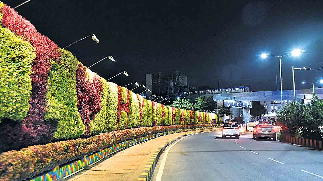 నిలువెత్తు పచ్చదనం.. వర్టికల్‌ గార్డెన్‌లోనూ హైదరాబాదే ఆదర్శం