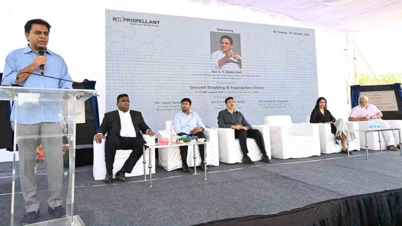 జీనోమ్ వ్యాలీలో రూ. 1100 కోట్ల పెట్టుబడులకు కేటీఆర్ శంకుస్థాపన