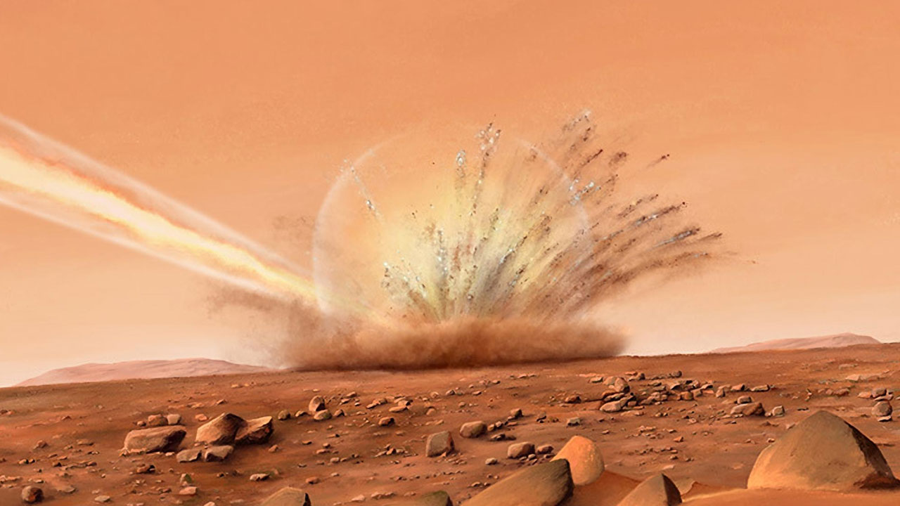 Mars | అంగారకుడిపై ఉల్కాపాతం.. భారీ గొయ్యి చిత్రాన్ని షేర్ చేసిన నాసా