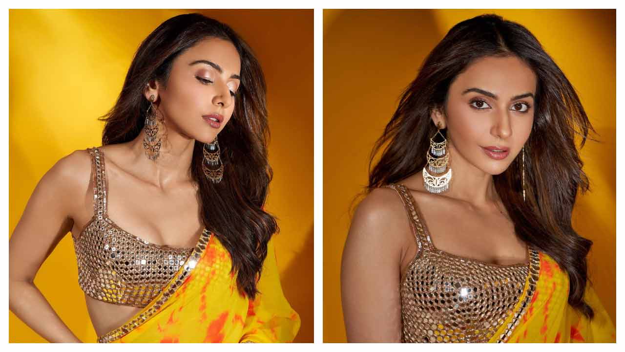 Rakul Preet Singh | పసుపు రంగు చీరలో రకుల్‌ ప్రీత్‌ సింగ్ కిల్లింగ్‌ లుక్‌..