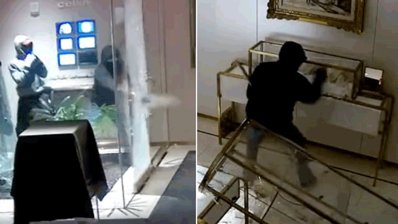 Robbery | నగల దుకాణంలో దూరి రూ.4 కోట్ల విలువైన ఆభరణాలు చోరీ..వీడియో