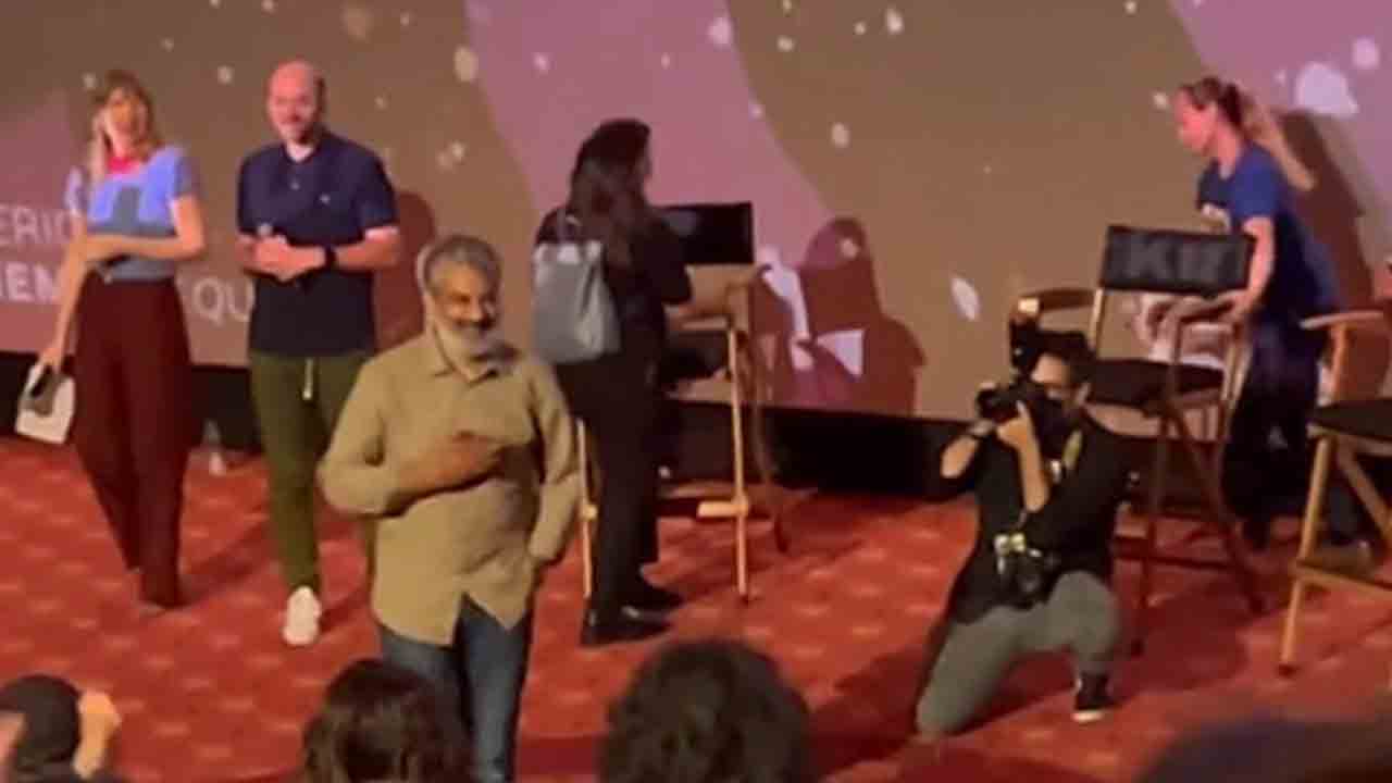 SS Rajamouli | ప్ర‌పంచంలోనే అతిపెద్ద ఐమాక్స్ థియేట‌ర్‌లో ఎస్ఎస్ రాజ‌మౌళి..వీడియో
