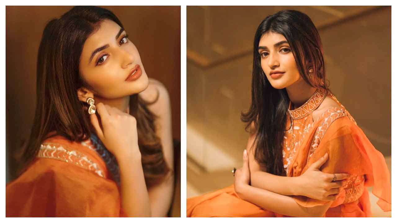 Sreeleela | చెంగావి రంగు చీరలో చూడ‌ముచ్చ‌ట‌గా శ్రీలీల..