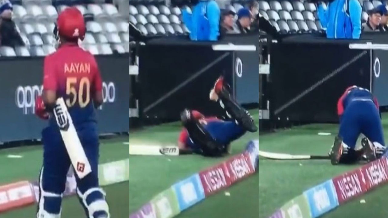 T20 World Cup | అవుటై వెళ్తూ.. బౌండరీ రోప్‌ తగిలి బొక్కబోర్లా పడిపోయిన బ్యాటర్.. వీడియో వైరల్