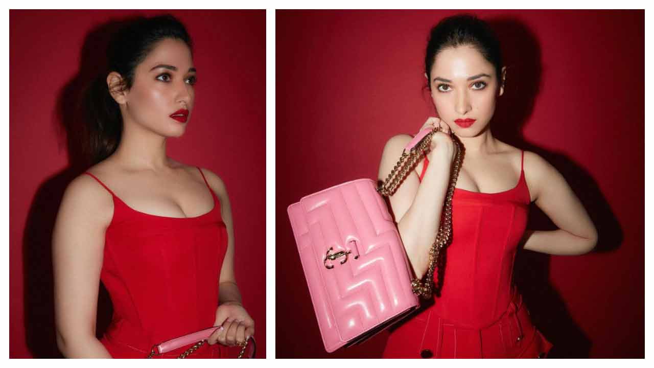 Tamannaah Bhatia | ఎరుపెక్కిన అందాలతో మతులు పోగొడుతున్న తమన్నా భాటియా..