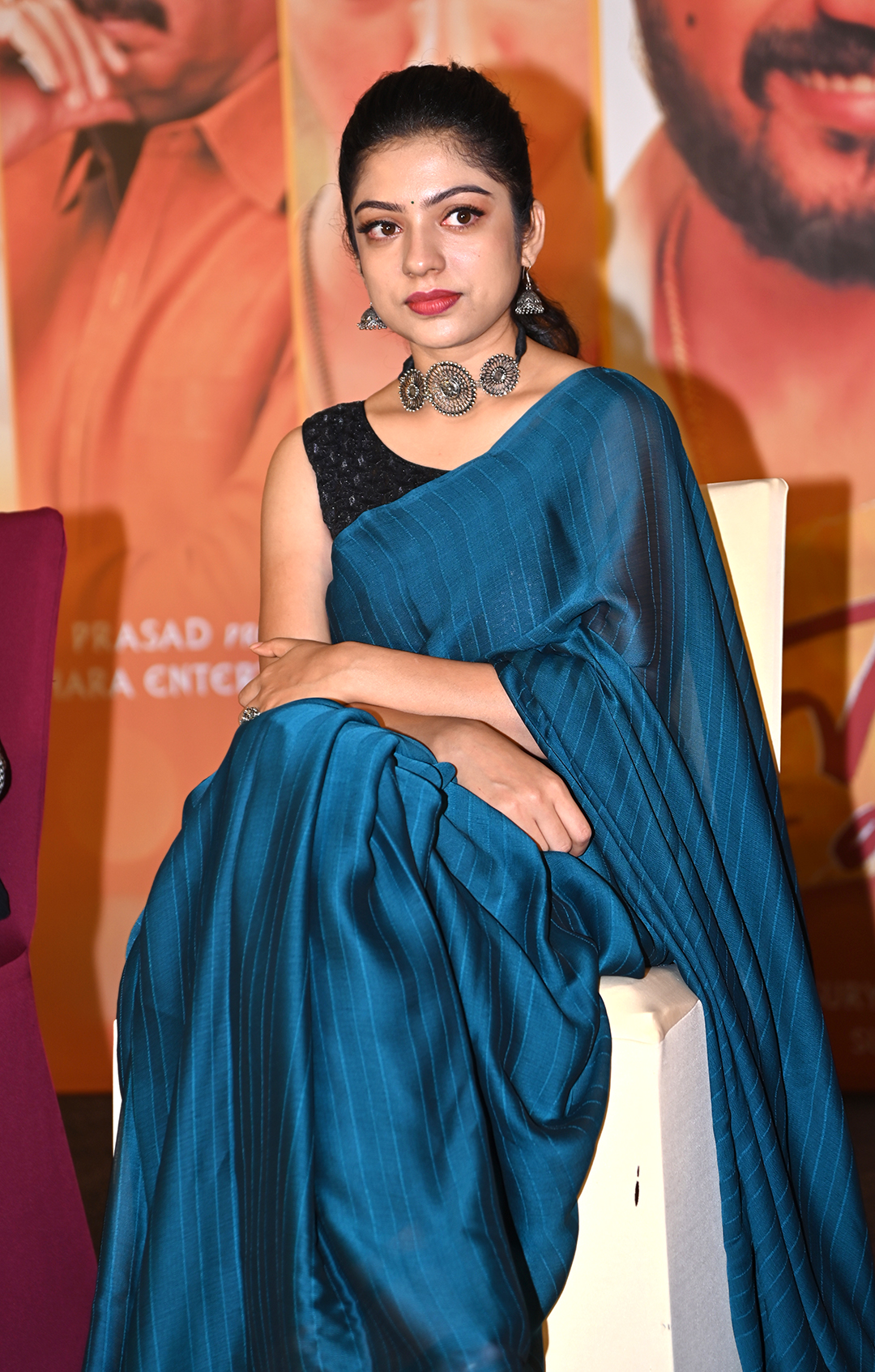 Varsha Bollamma At Swathimuthyam Movie Success Meet