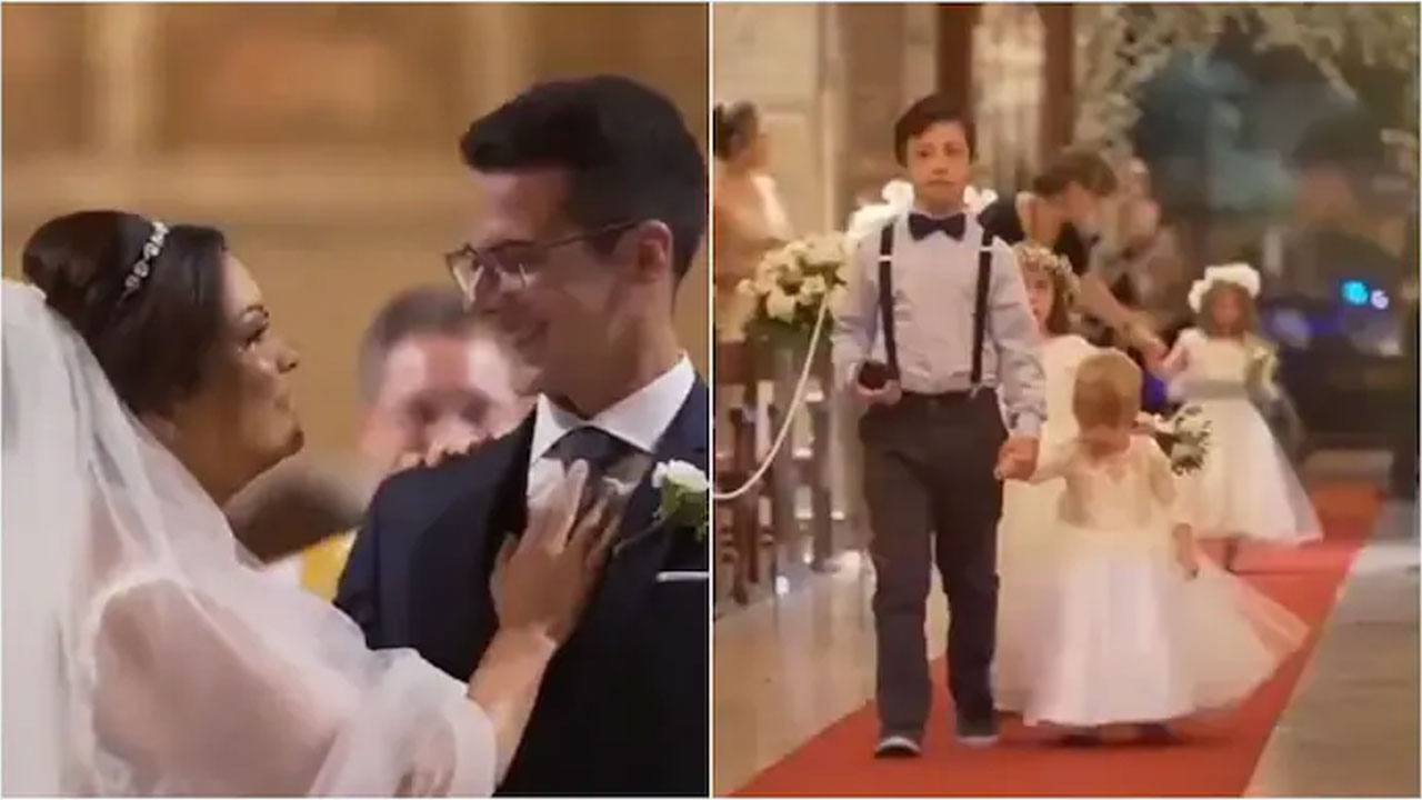 వైరల్‌ వీడియో : వివాహ వేడుకలో వధువుకు స్వీట్‌ సర్‌ప్రైజ్‌ ఇచ్చిన పెండ్లికొడుకు