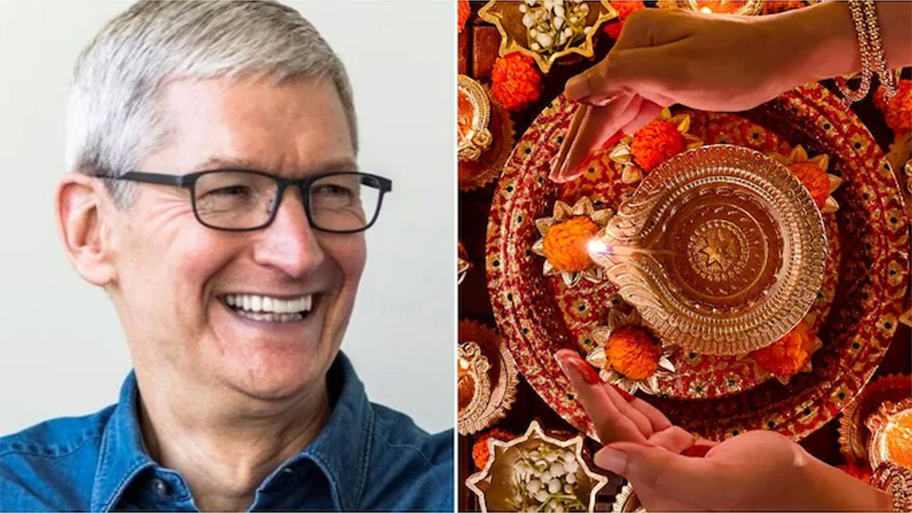 టిమ్‌ కుక్‌ దివాళీ శుభాకాంక్షలు : యాపిల్‌ సీఈవో పోస్ట్‌ వైరల్‌