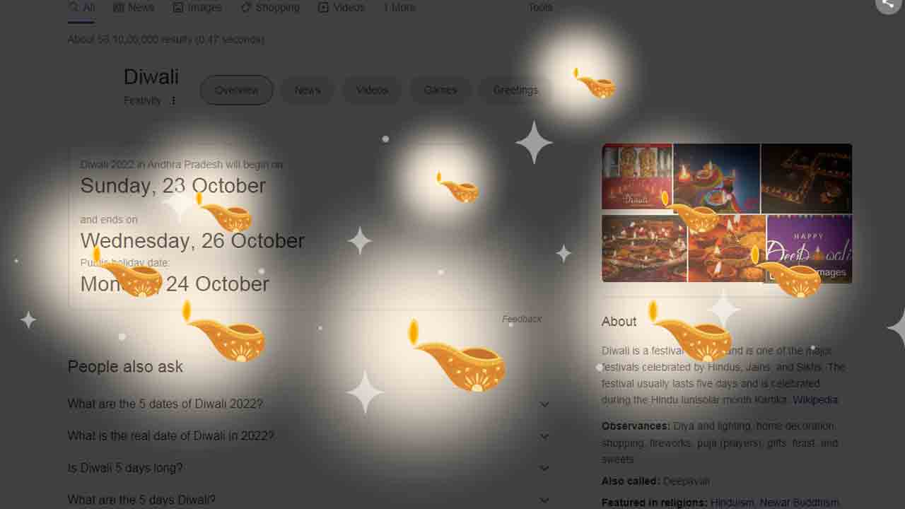 Diwali 2022 | వినూత్నంగా గూగుల్‌ దీపావళి శుభాకాంక్షలు