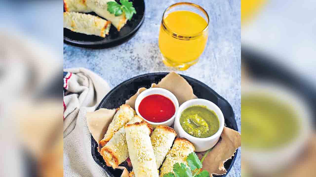 బ్రెడ్‌ పనీర్‌ రోల్స్‌