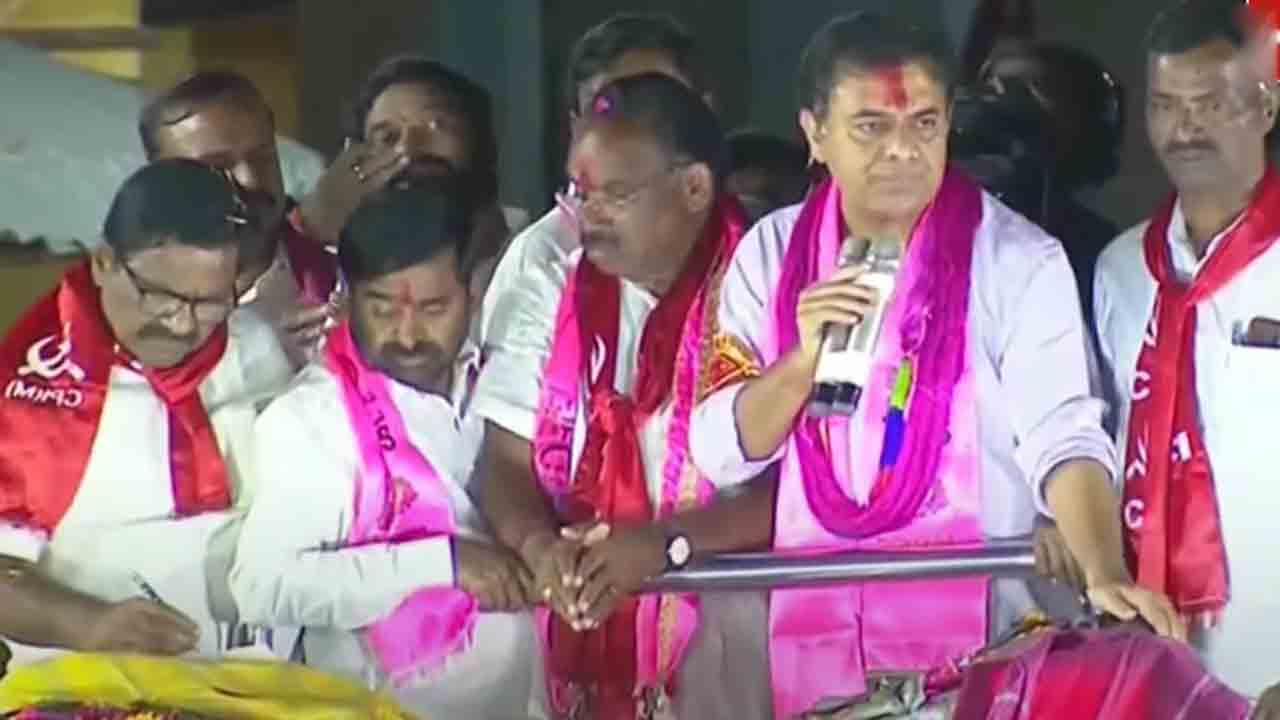 KTR | తెలంగాణలో ఉన్న సంక్షేమ పథకాలు దేశంలో ఎక్కడైనా ఉన్నాయా?  గట్టుప్పల్‌ రోడ్‌ షోలో మంత్రి కేటీఆర్‌