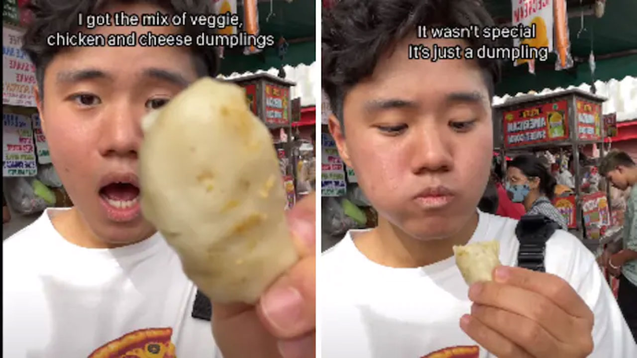 వైరల్‌ వీడియో : మోమోస్‌ తిని మొహం చిట్లించిన కొరియన్‌ బ్లాగర్‌