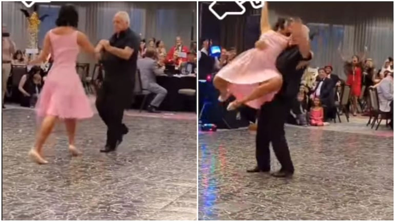 Viral video | మ‌హిళ‌తో వృద్ధుడి సల్సా : కిల్ల‌ర్ డ్యాన్స్ మూమెంట్స్‌తో అద‌ర‌గొట్టాడు!