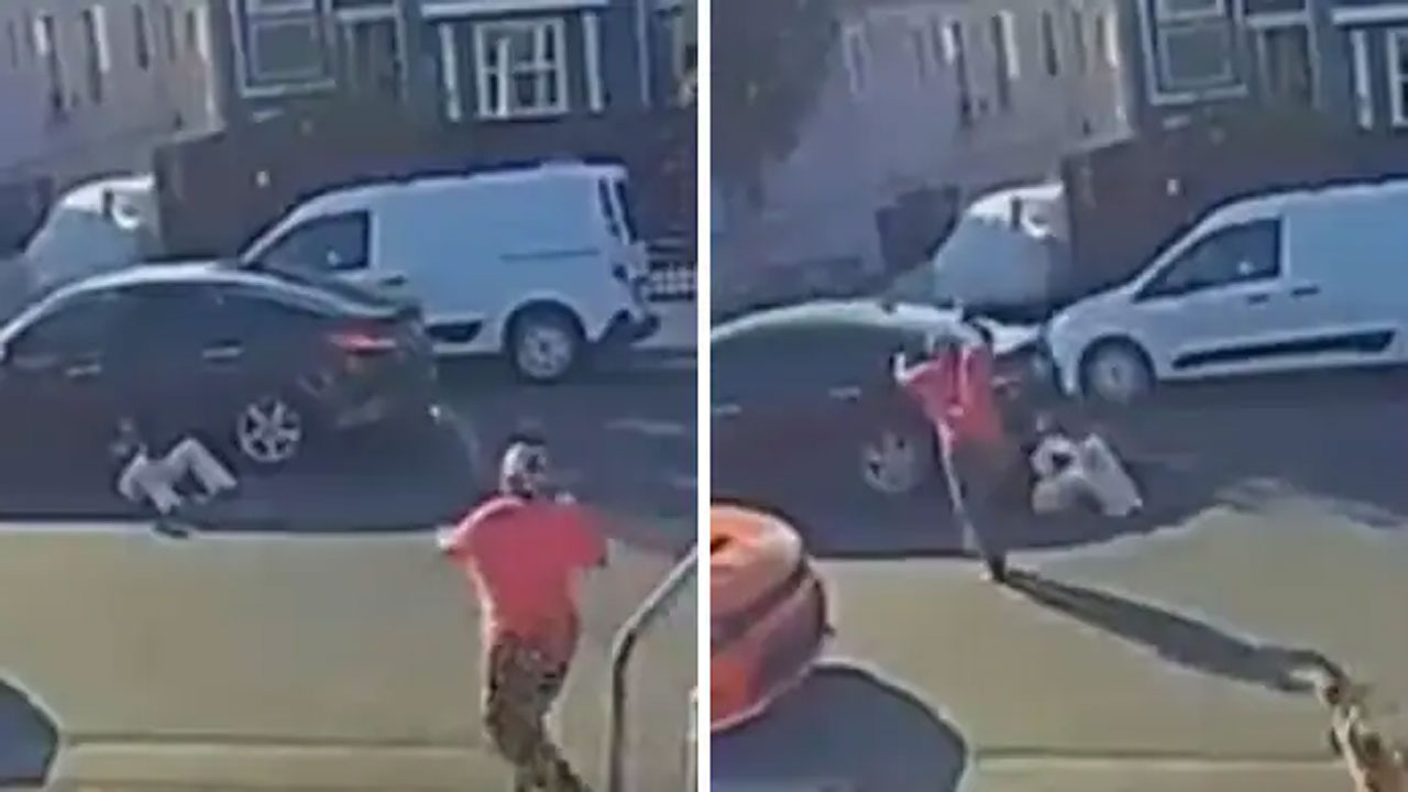 వైరల్‌ వీడియో  | వాకింగ్‌ స్టిక్‌తో వెంబడించి పట్టపగలే దొంగలకు చుక్కలు చూపింది..!