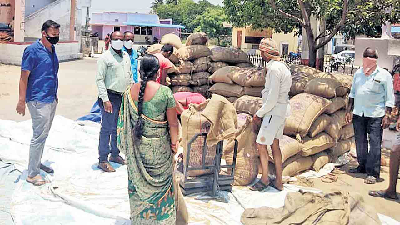 జోరుగా ధాన్యం కొనుగోళ్లు