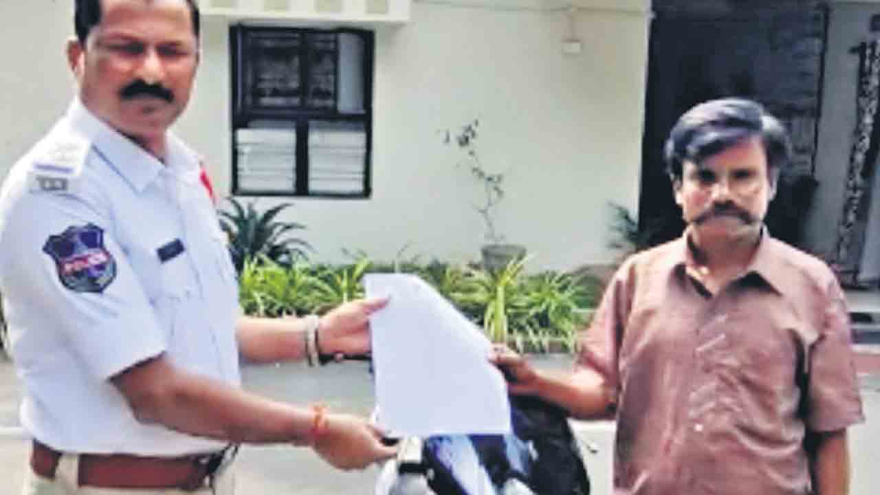 46 పెండింగ్‌ చలాన్ల చెల్లింపు