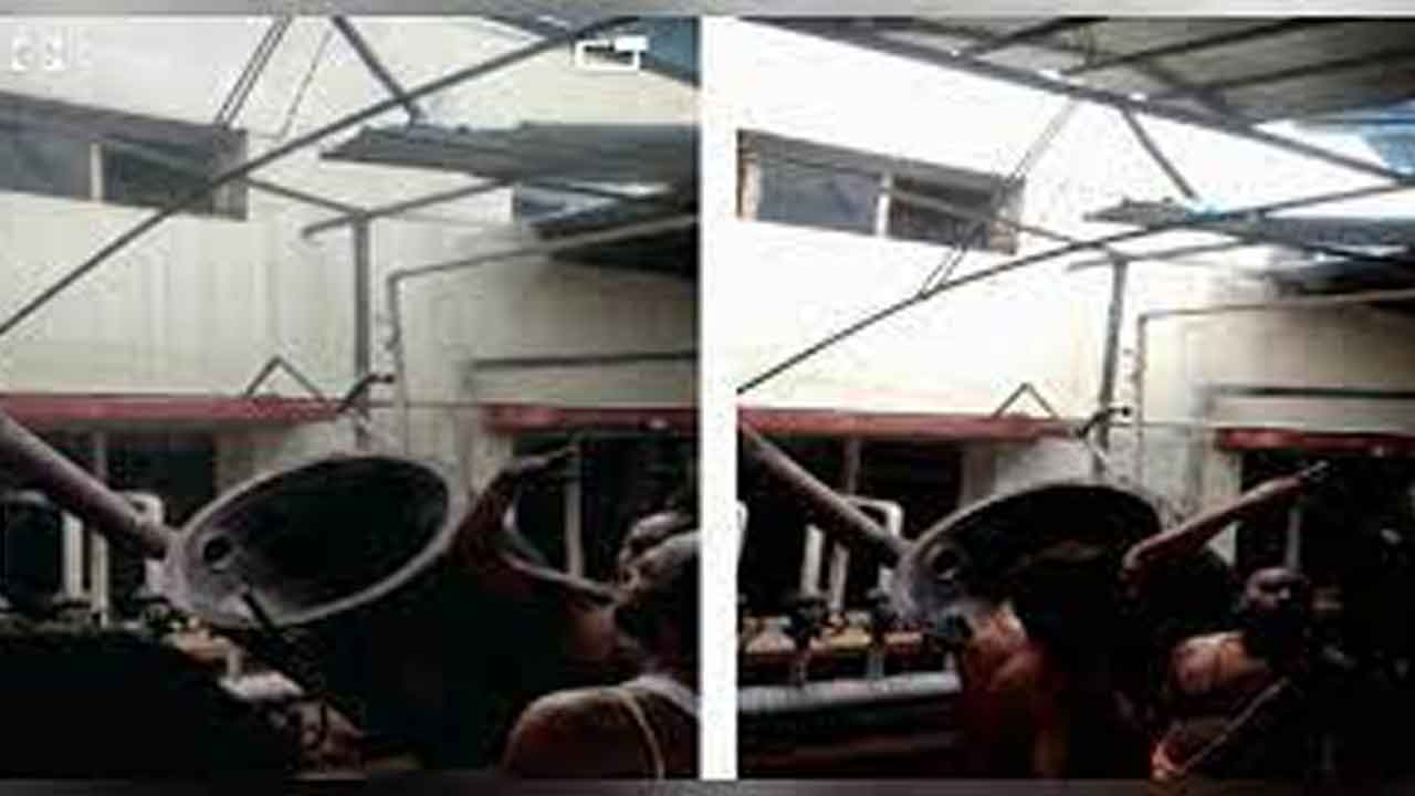 శ్రీశైలం దేవస్థానం ఆవరణలో పేలిన బాయిలర్‌ ..పరుగులు తీసిన భక్తులు