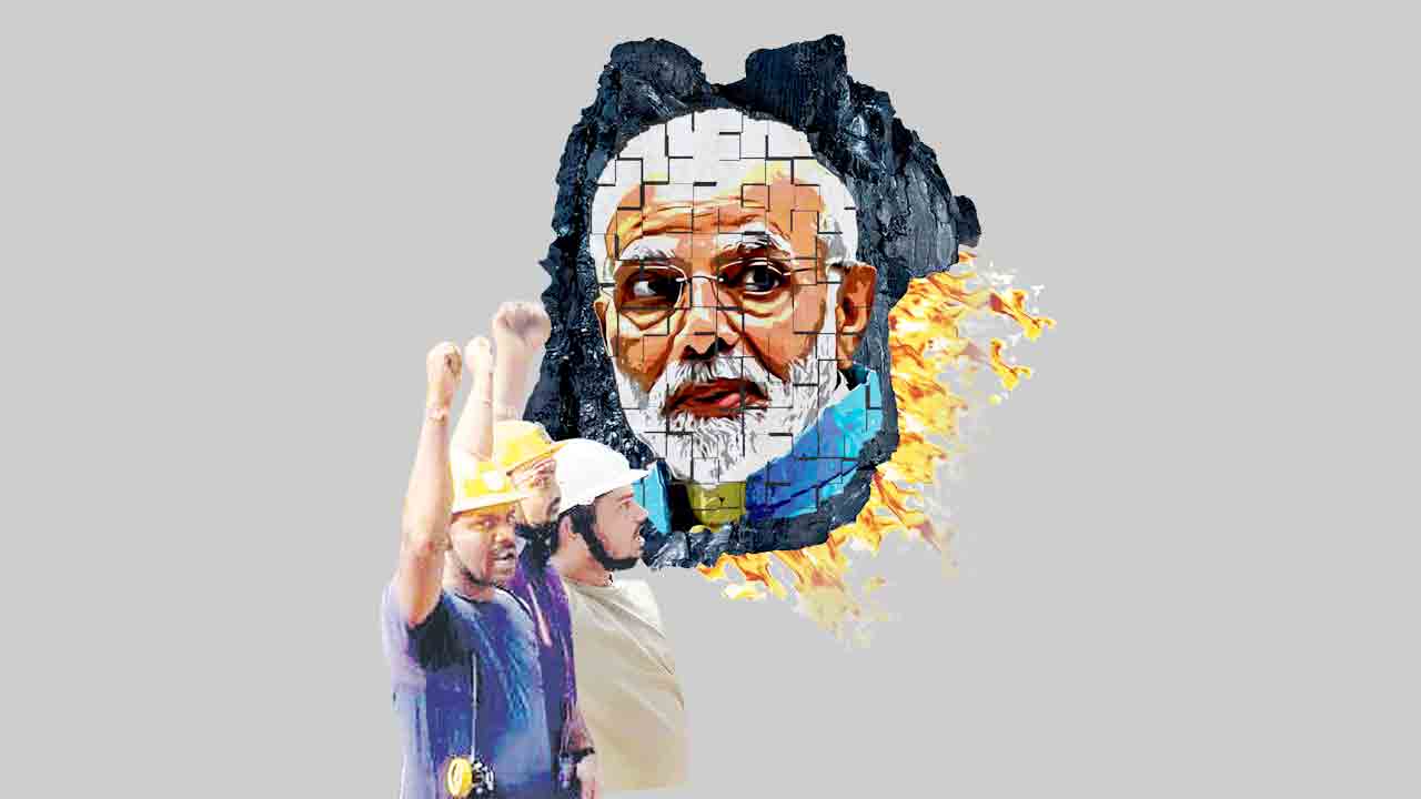 భగ్గుమన్న బొగ్గుబావులు