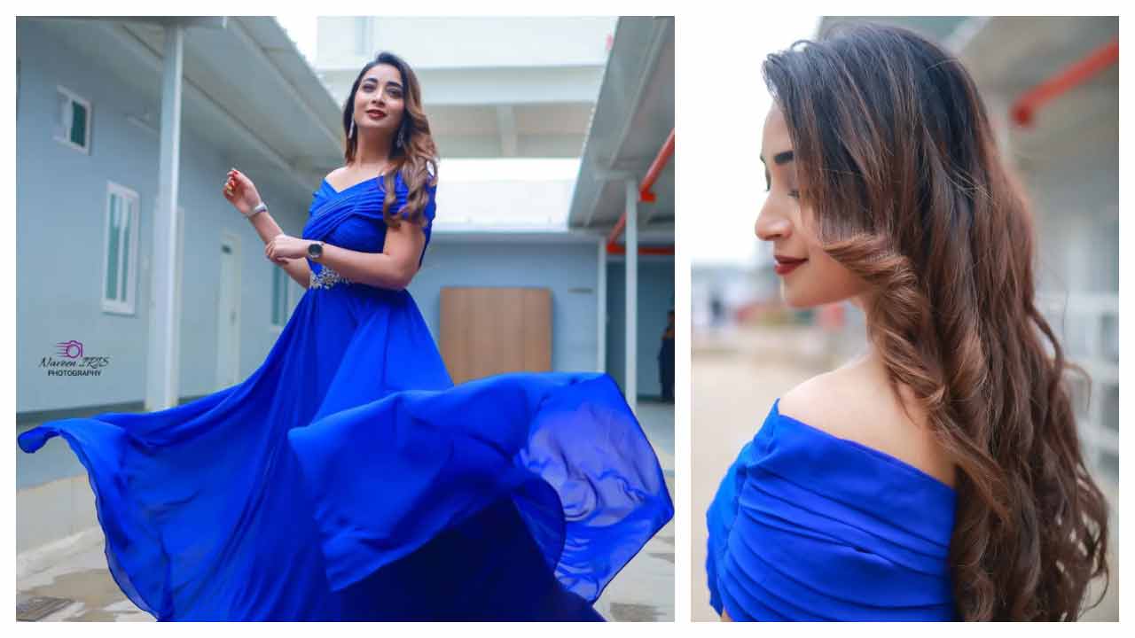 Bhanu Shree | బ్లూ కలర్ డ్రెస్‌లో హొయలు పోయిన భానుశ్రీ‌..