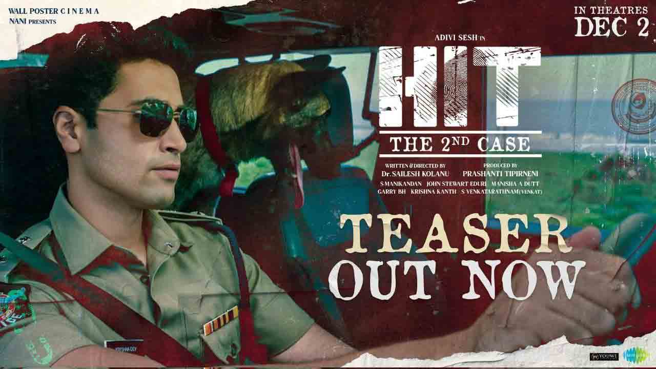 HIT2 Teaser | క్రైం నేపథ్యంలో అడివిశేష్‌ హిట్‌ 2 టీజర్‌.. వీడియో