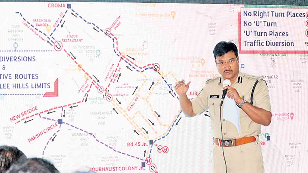 రోడ్డునం.45 రైట్‌ టర్న్‌ బంద్‌ !