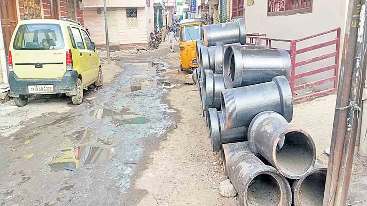 నిజాంకాలం నాటి పైపులైన్ల పునరుద్ధరణ