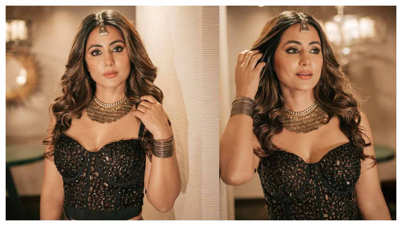 Hina Khan | బ్లాక్ డ్రెస్‌లో అందాలు ఒల‌క‌బోస్తున్న‌ హీనా ఖాన్..