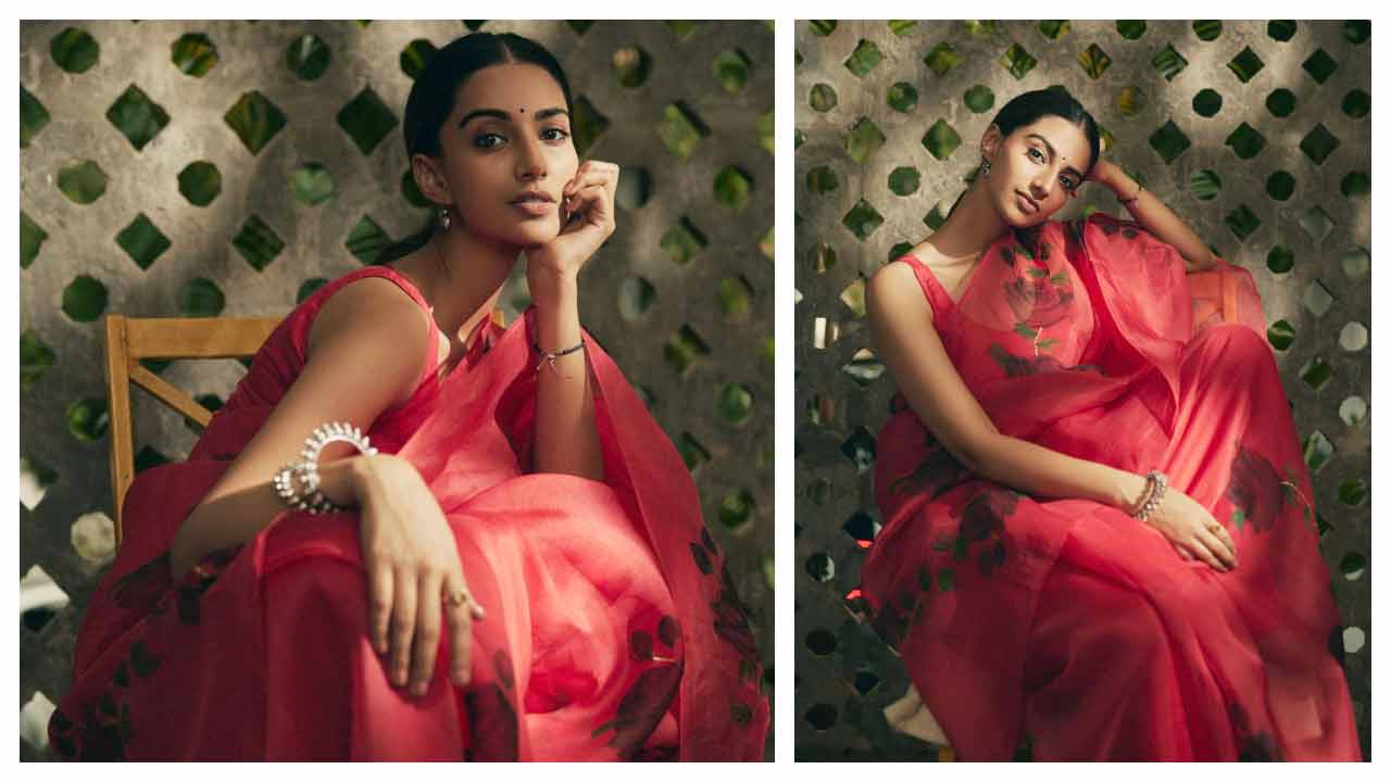 Meenakshi Chaudhary | చీరకట్టులో మురిపిస్తున్న మీనాక్షి చౌదరి..