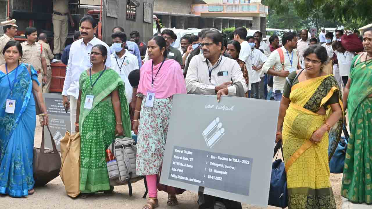 నేడే మునుగోడు ఉప పోరు