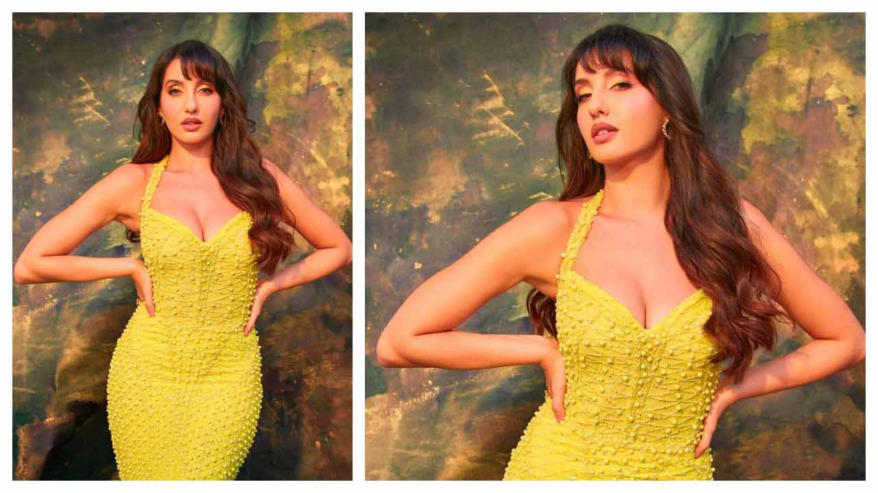 Nora Fatehi | టైట్‌ఫిట్ డ్రెస్‌లో నోరా ఫతేహి కిల్లింగ్ లుక్స్‌..