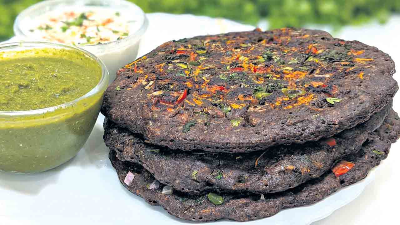 రాగి వెజ్‌ పాన్‌కేక్‌