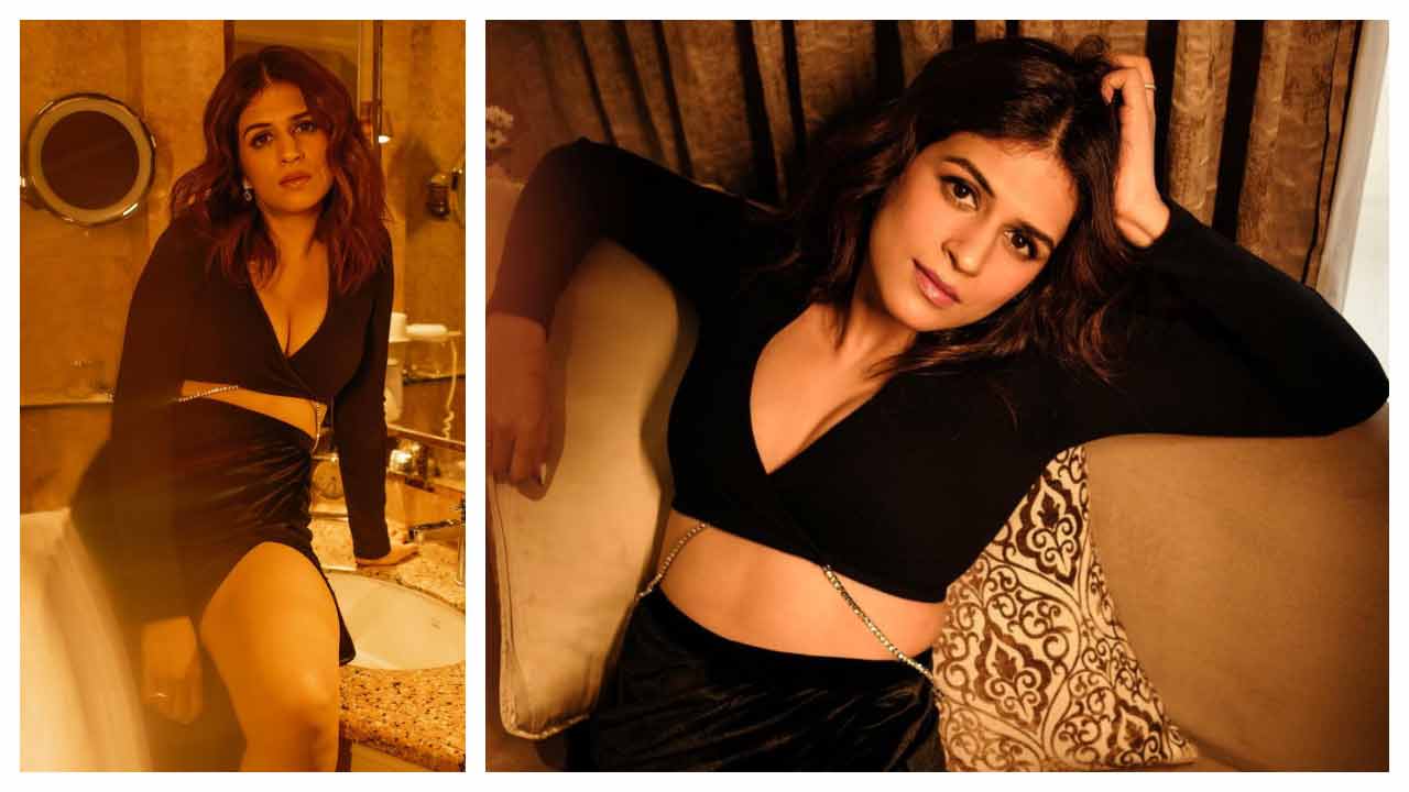 Shraddha Das | బ్లాక్ డ్రెస్‌లో హొయ‌లు పోయిన శ్రద్ధా దాస్..