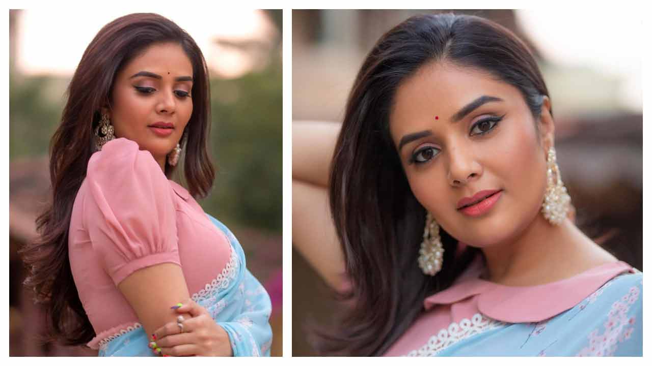 Sreemukhi | చీరలో శ్రీముఖి అందచందాలు అదరహో..