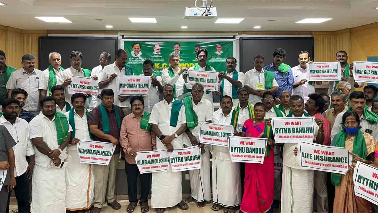 కోయంబత్తూర్‌లో కేసీఆర్ మోడ‌ల్‌పై సెమినార్.. పెద్ద ఎత్తున్న పాల్గొన్న రైతులు