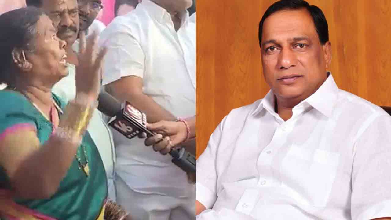 మంత్రి మల్లారెడ్డిపై ఐటీ దాడులను నిరసిస్తూ బీజేపీని ఉతికారేసిన మహిళ.. వీడియో వైరల్‌