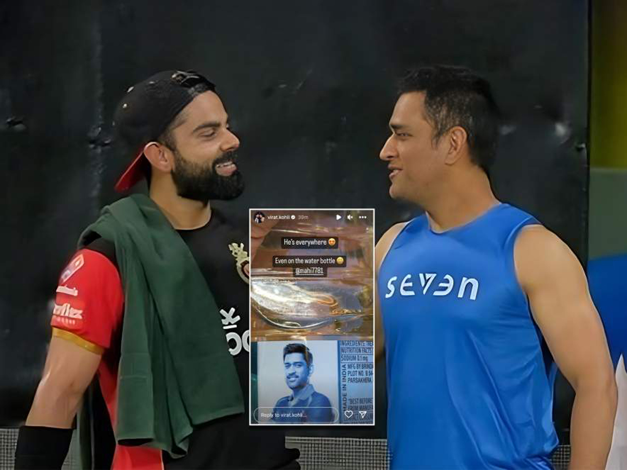Virat kohli | వాట‌ర్ బాటిల్‌పై ధోని ఫొటో.. అత‌ను అన్ని చోట్ల ఉన్నాడంటూ కోహ్లీ కామెంట్