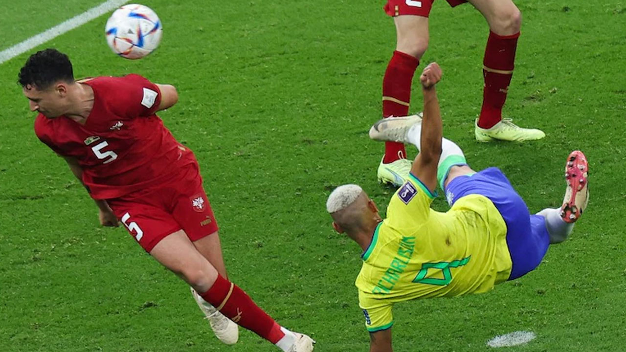 Richarlison: బ్రెజిల్ స్ట్ర‌యిక‌ర్‌ రిచ‌ర్లిస‌న్ స్ట‌న్నింగ్ గోల్‌: వీడియో