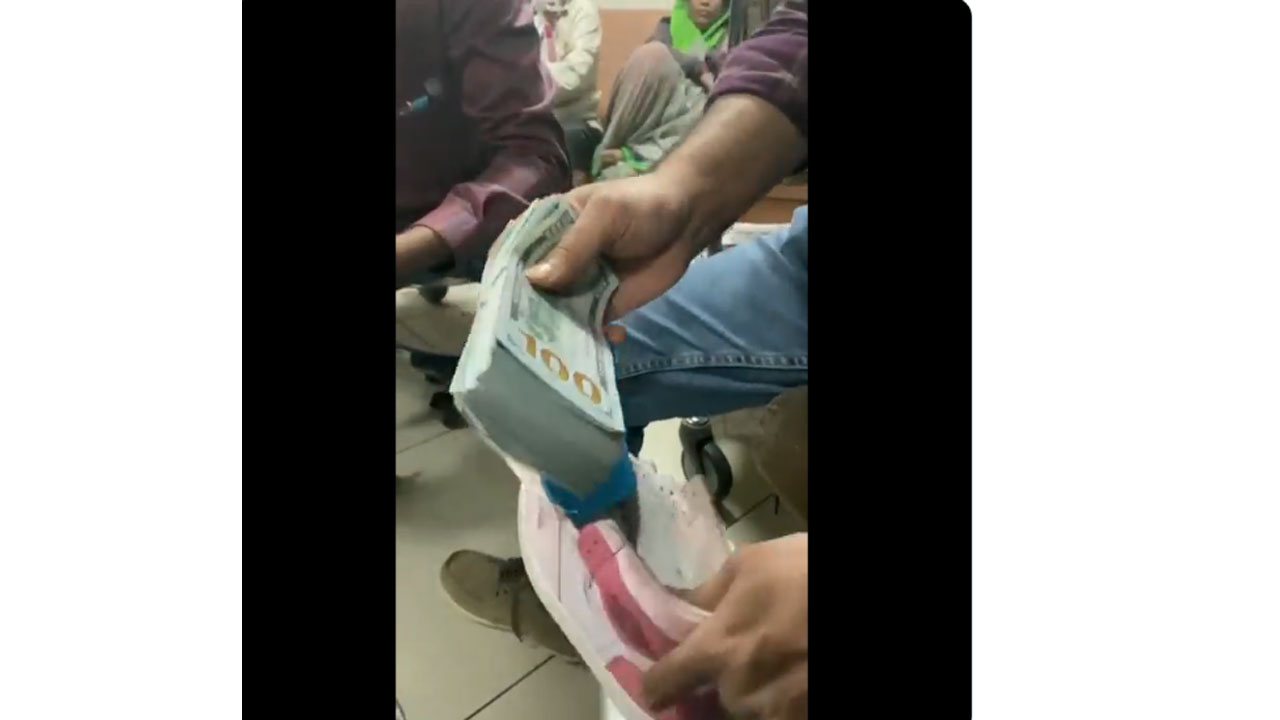 షూ, చీర‌లో 4 కోట్ల విలువైన‌ విదేశీ క‌రెన్సీ..  వీడియో