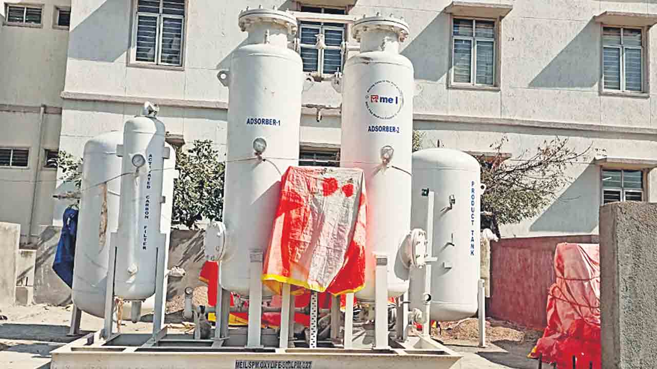 నర్సాపూర్‌ ఏరియా దవాఖానలో ఆక్సిజన్‌ ప్లాంటు