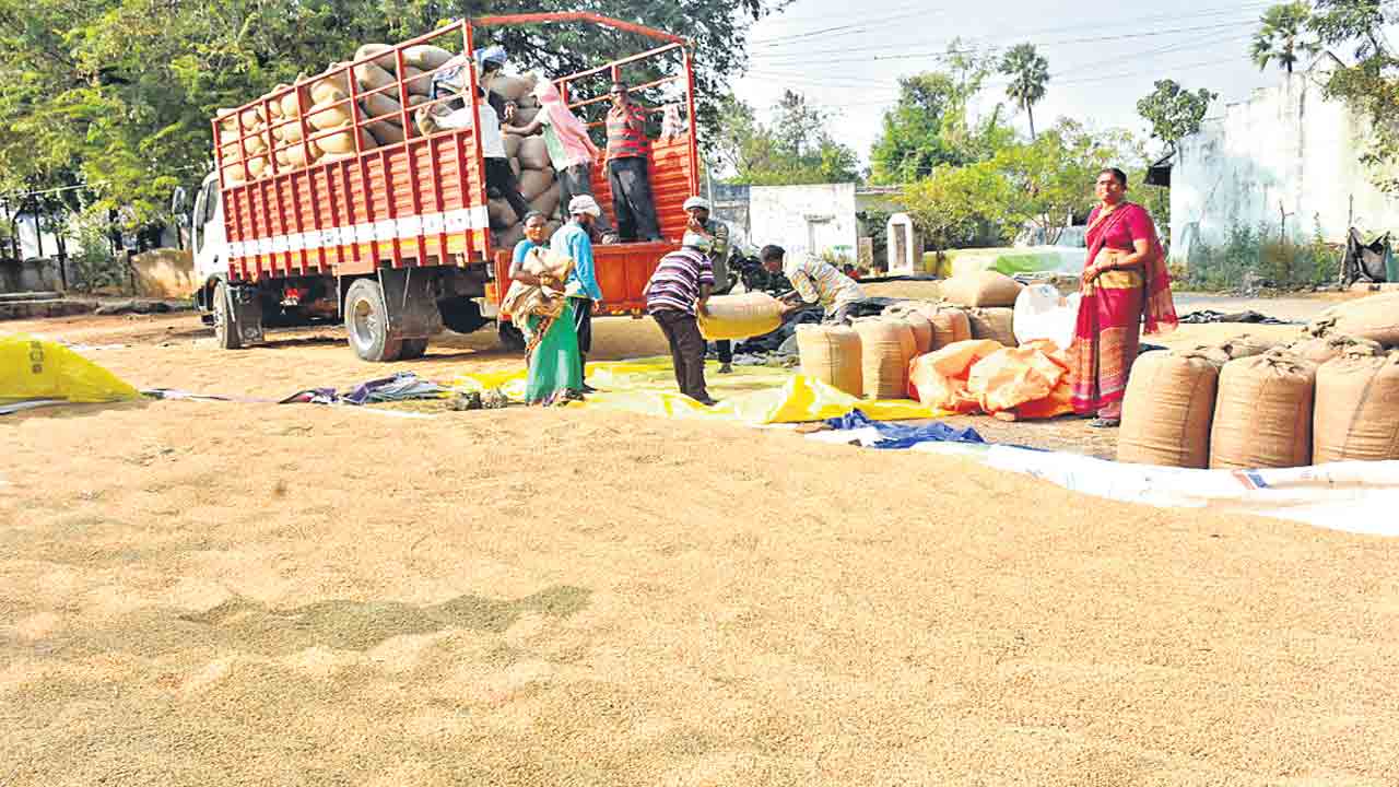ధాన్యం కొనుగోళ్లు 50 లక్షల టన్నులు