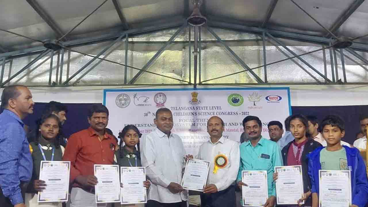 బాలల సైన్స్‌ కాంగ్రెస్‌లో జిల్లా విద్యార్థుల ప్రదర్శనలు