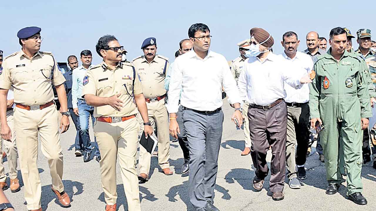 రాష్ట్రపతి రాక సందర్భంగా పకడ్బందీగా ఏర్పాట్లు