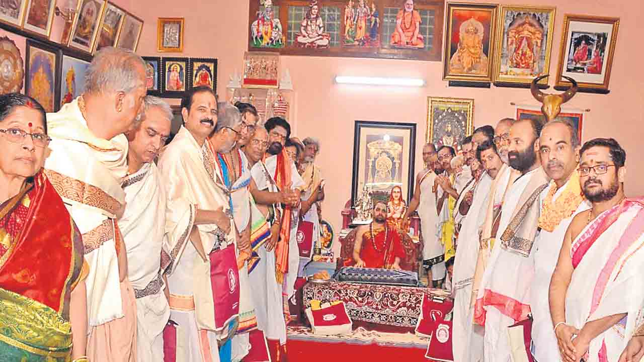 శృంగేరిలో తెలంగాణ విద్వత్ సభ సమ్మేళనం