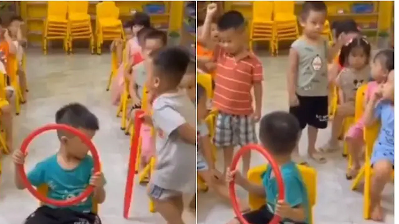 వైర‌ల్ వీడియో : ఇత‌రుల‌తో మెల‌గ‌డంపై స్కూల్‌ చిన్నారుల‌కు క‌ర్ట‌సీ లెస‌న్స్‌!