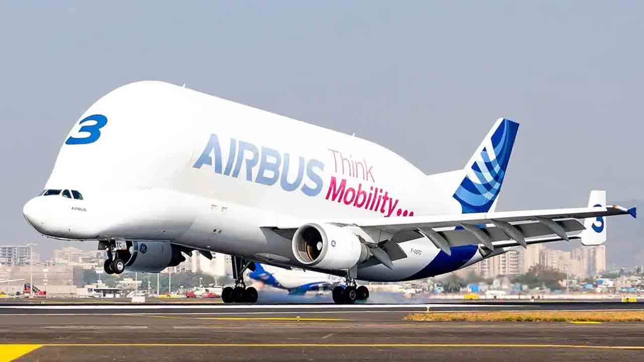 Airbus Beluga | శంషాబాద్‌ విమానాశ్రయంలో వాలిన భారీ ‘తిమింగలం..’!
