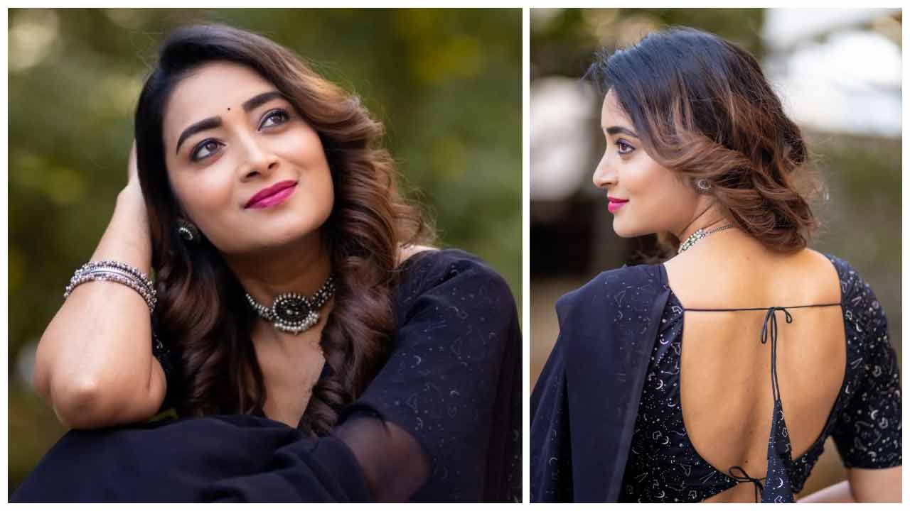 Bhanu Shree | చీరకట్టులో అందంగా ముస్తాబైన భానుశ్రీ‌..