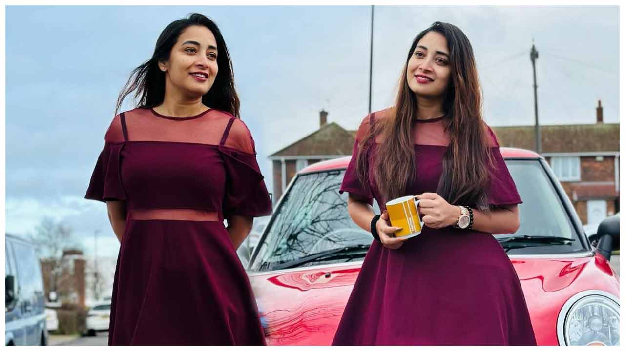 Bhanu Shree | పింక్ డ్రెస్‌లో హొయలు పోయిన భానుశ్రీ‌..