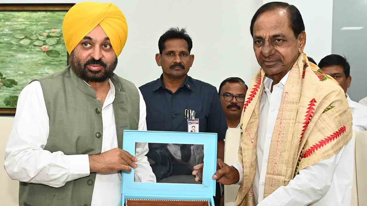 కేసీఆర్‌తో పంజాబ్‌ సీఎం భేటీ