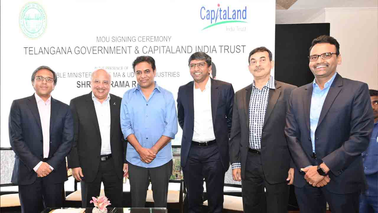 తెలంగాణ‌కు మ‌రో భారీ ప్రాజెక్ట్.. క్యాపిట‌ల్యాండ్ రూ. 6,200 కోట్ల పెట్టుబ‌డి